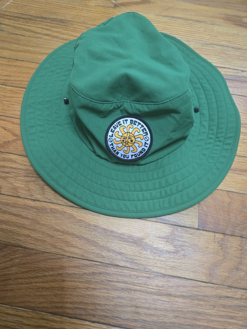 Parks Project Green Bucket Hat with Black Chin Cord